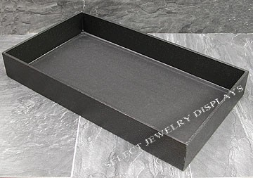 Black Leather Standard Utility Tray Jewelry Display 2  