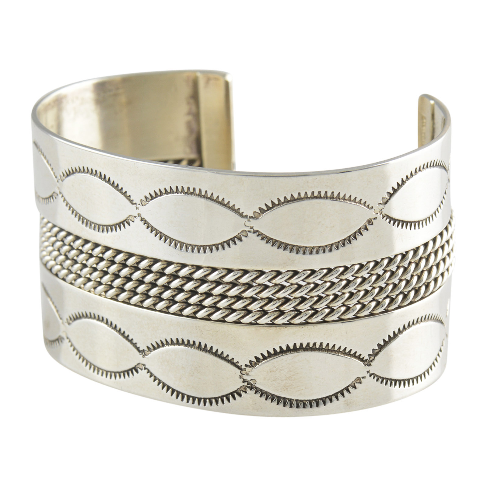 Navajo Sterling Silver R. Livingston Bracelet  