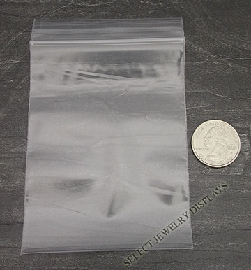 100 3x4 Plastic 2 Mil Reclosable Zipper Bag Zip Lock  