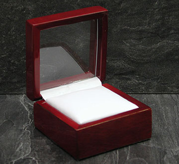 Rosewood Gemstone Jewelry Gift Box Display Gem Stone  